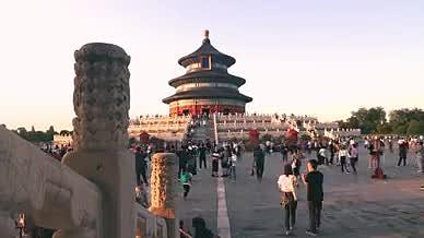 北京天坛公园（祈年殿）延时素材视频的预览图